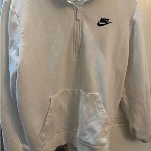 Nike Men's Zip-Up White Sweater